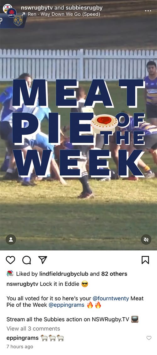 Try of the Week - Subbies Rugby