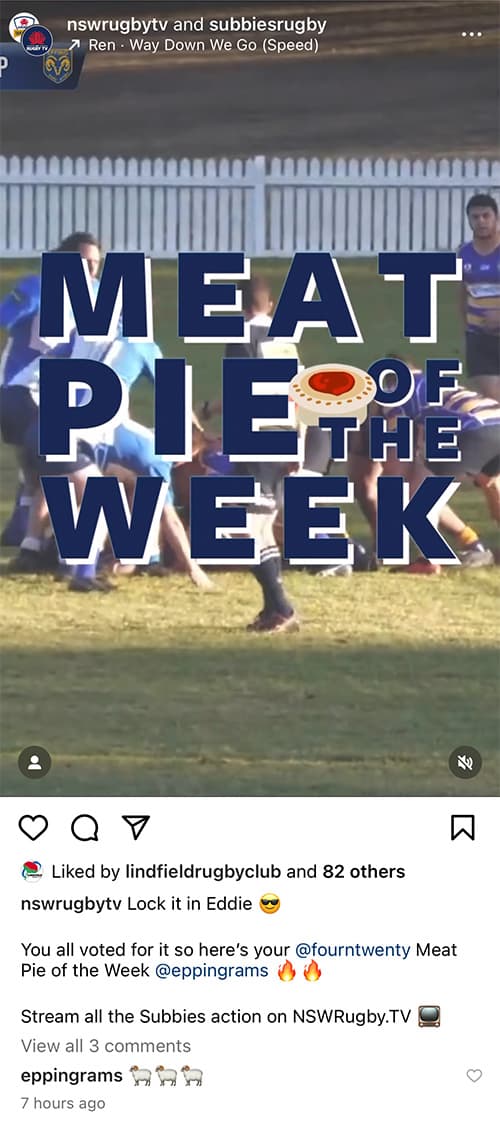 Try of the Week - Subbies Rugby