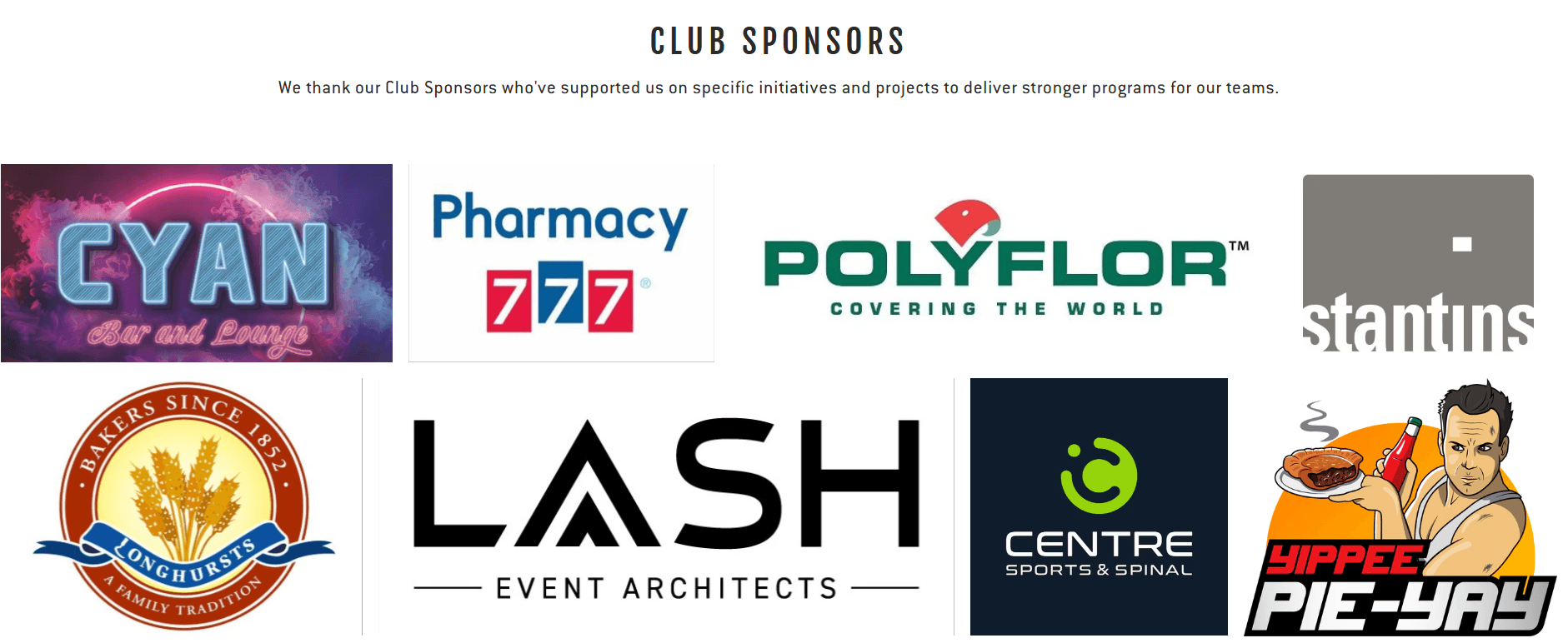 Club Sponsorship Example